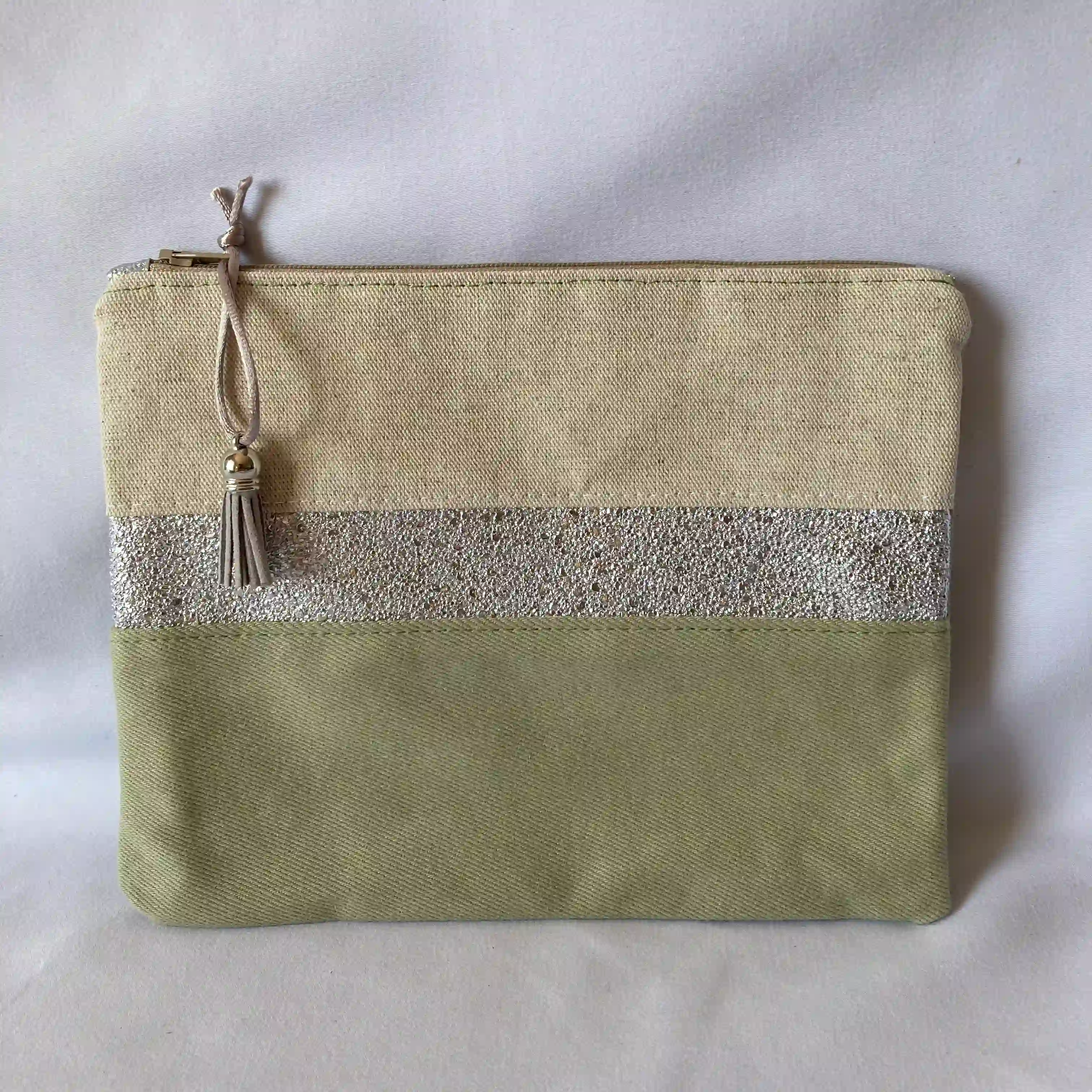 Trousse Olive+argent 1