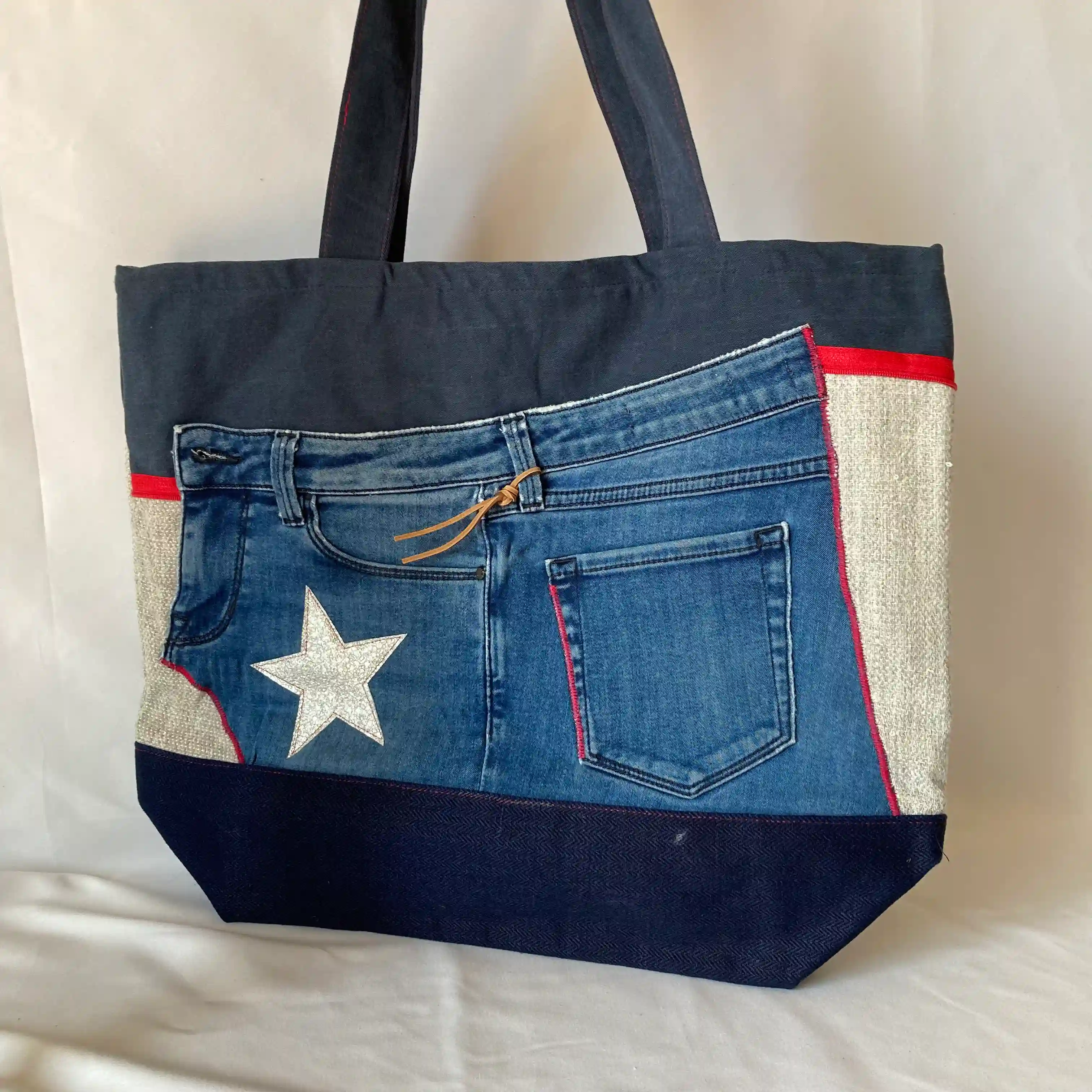Sac Silver Star On Jean