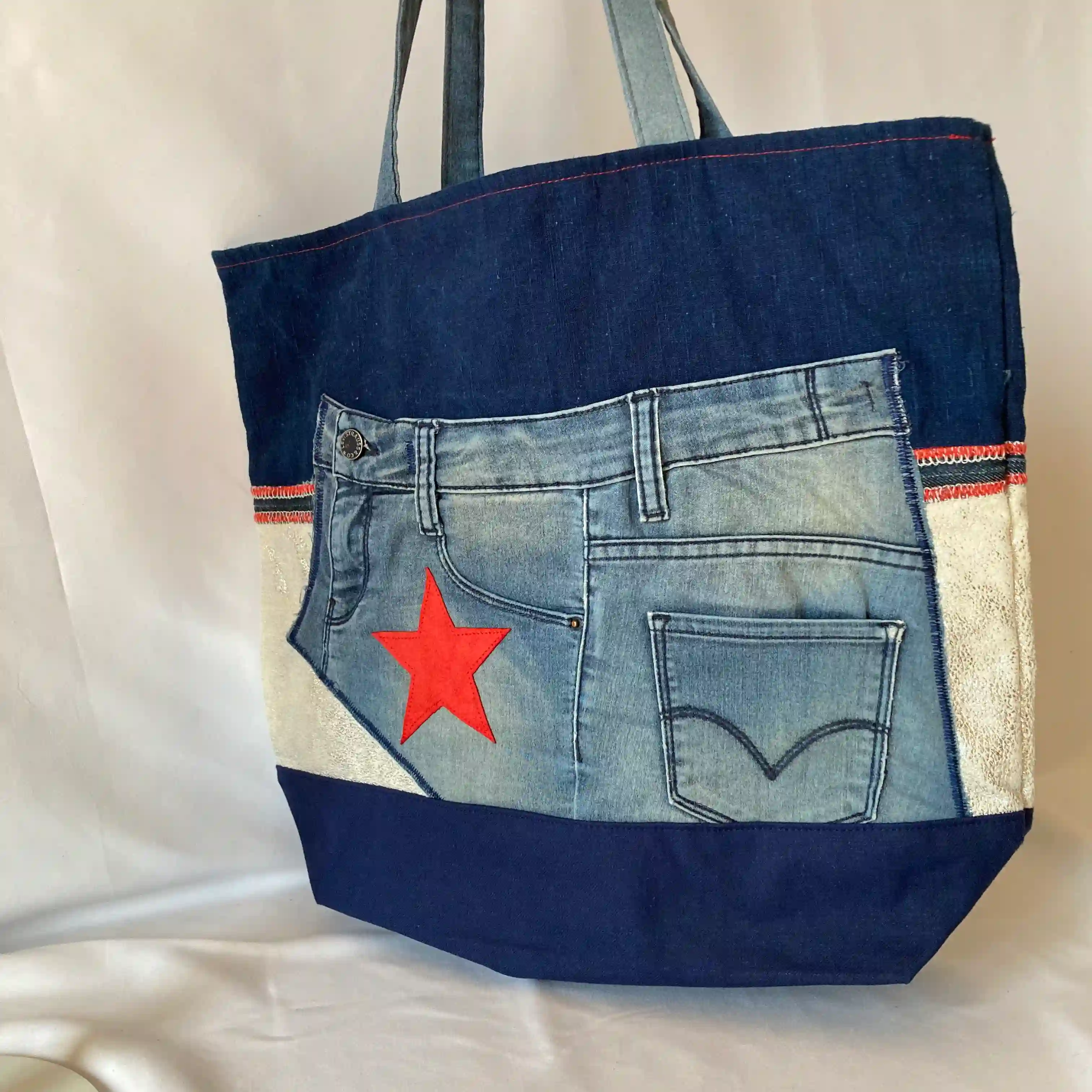Sac Red Star On Jean 2