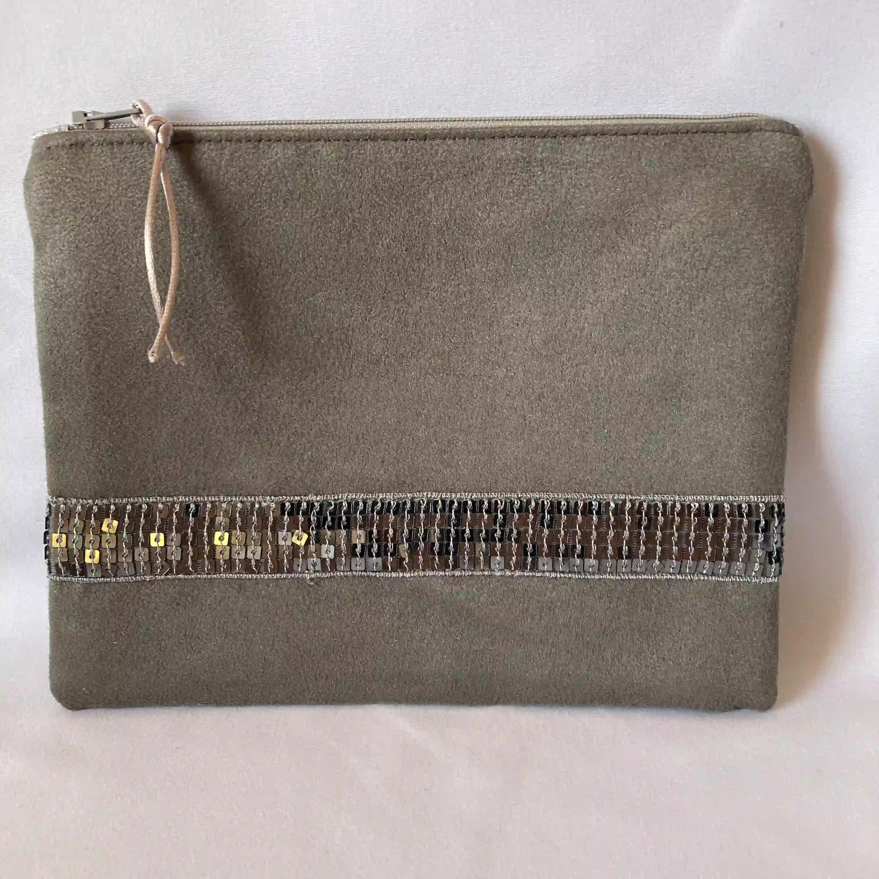 Trousse sequins anthracite 1