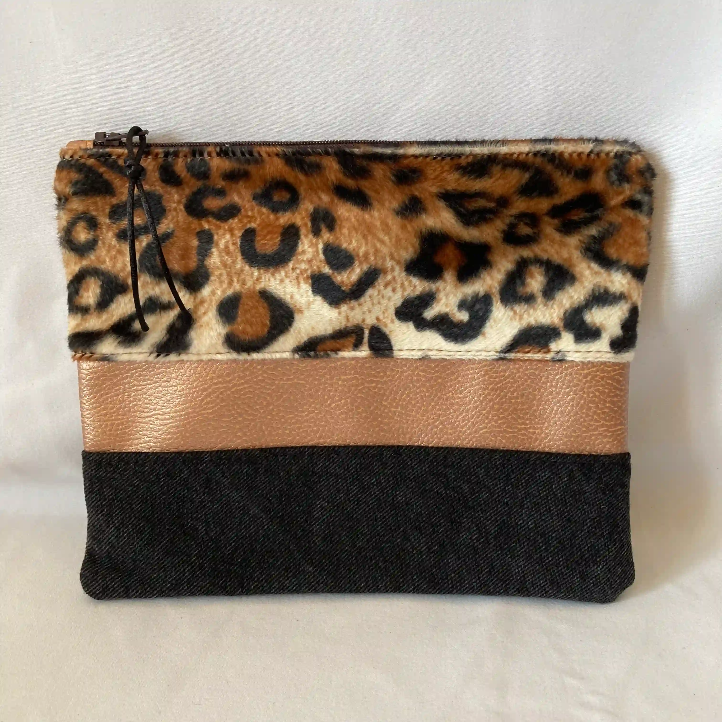 Trousse Léopard cuivré