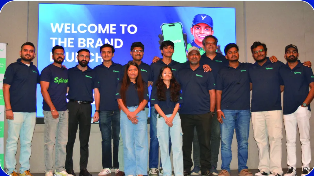 Team and partner photography from the Spinoto launch event