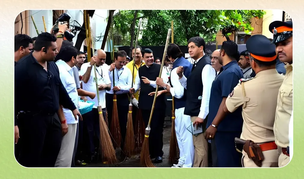 Ground event photography from the Swachh Bharat cleanliness drive