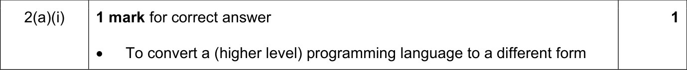 9608_s19_qp_12_sc_2.a.i Mark Scheme Image