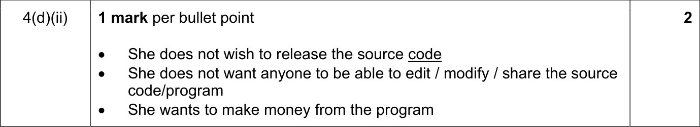 9608_s19_qp_12_sc_4.d.ii Mark Scheme Image