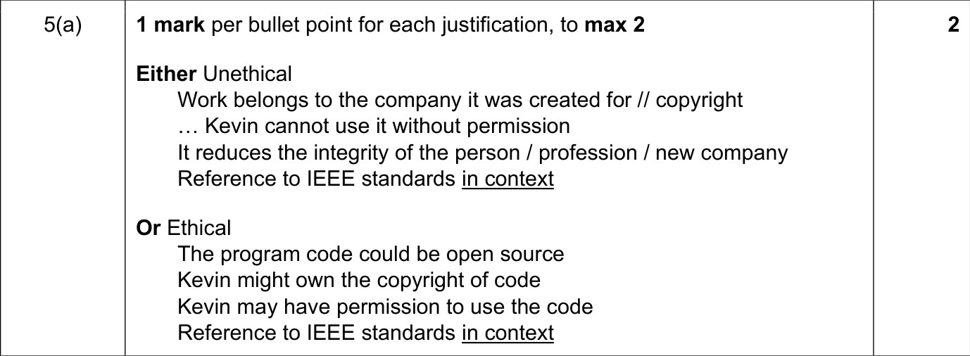 9608_w18_qp_11_sc_5.a Mark Scheme Image