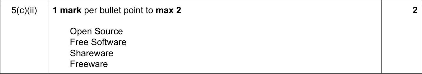 9608_w19_qp_12_sc_5.c.ii Mark Scheme Image