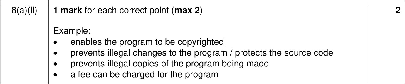 9618_w22_qp_13_sc_8.a.ii Mark Scheme Image