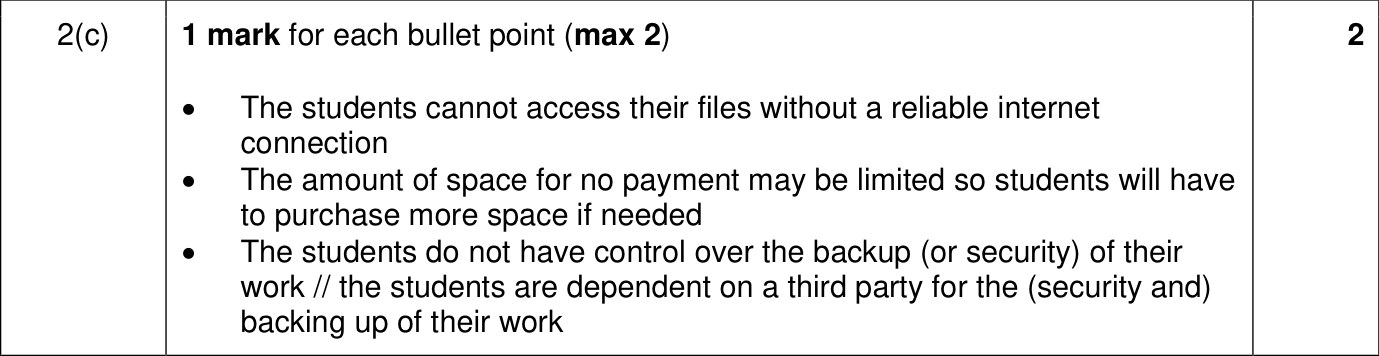 9618_w23_qp_11_sc_2.c Mark Scheme Image