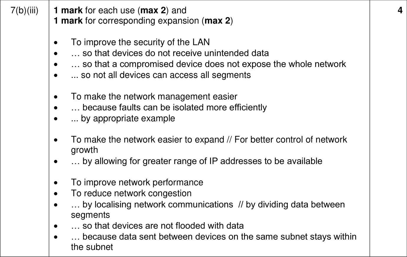 9618_w23_qp_12_sc_7.b.iii Mark Scheme Image
