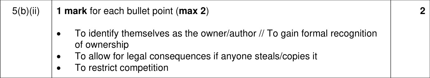 9618_w24_qp_12_sc_5.b.ii Mark Scheme Image