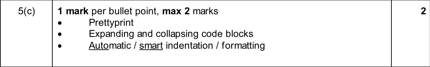9618_w25_qp_11_sc_5.c Mark Scheme Image