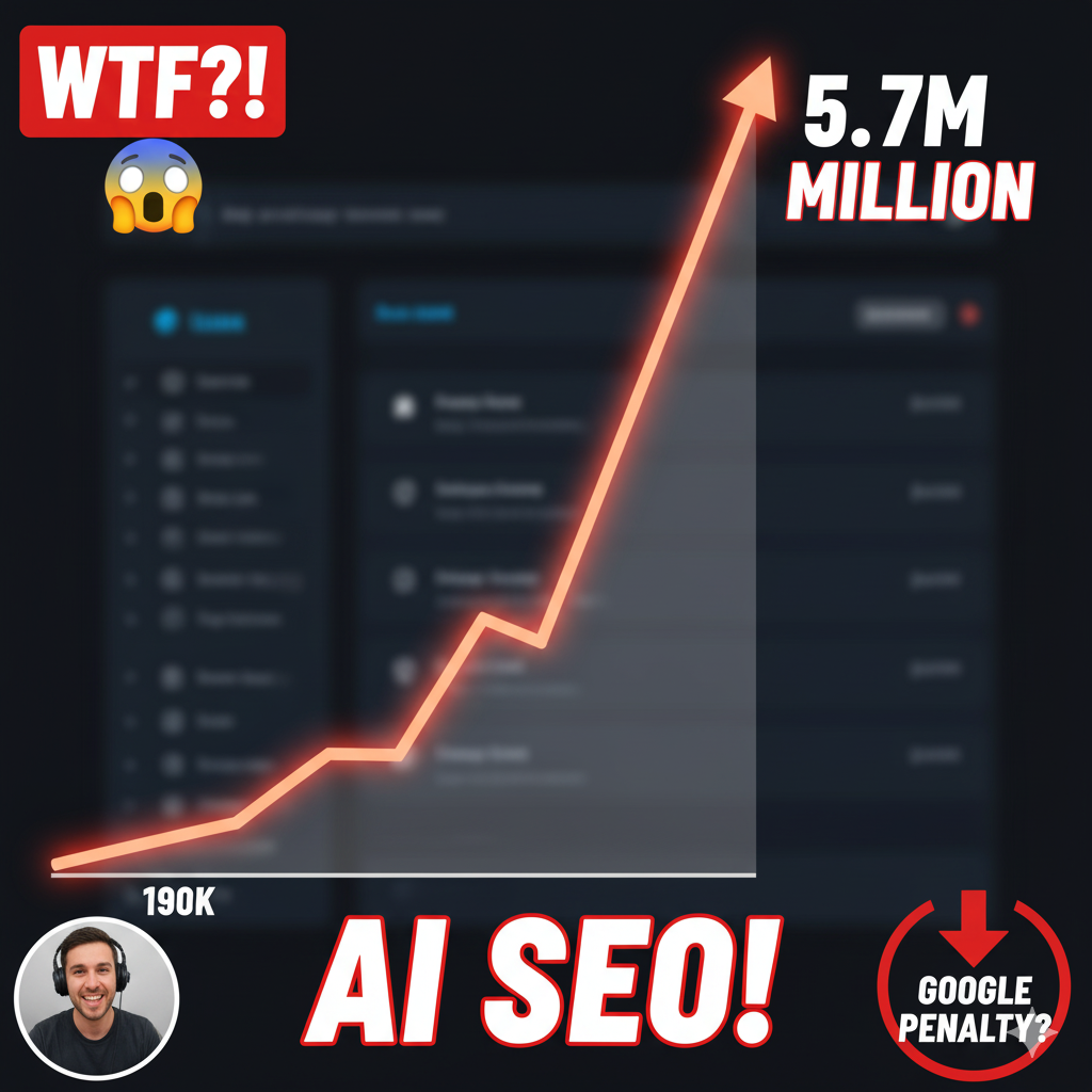 AI SEO on Steroids: From 190k to 5.7M Visitors in 10 Weeks. Genius or Gamble?