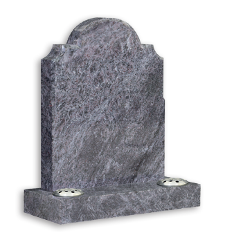 Round top memorial with scotia corners