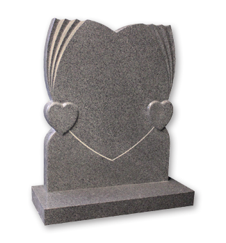 Scalloped heart with 2 raised token hearts giving an ideal place to place a photo plaque
