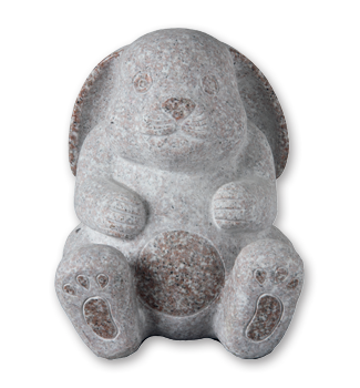 Hand carved 3D bunny that can be added to any memorial