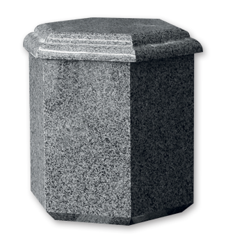 6 sided Urn with lid
