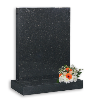 Flex of gold makes this granite compliment gold lettering