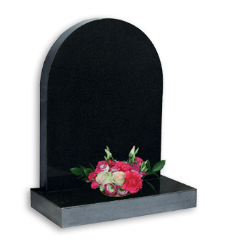 Elegant round top with contrasting honed sides
