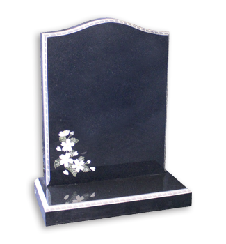 Hand carved rope border with delicately inlaid flower design