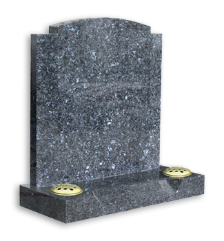 Unique memorial with angled sides and splayed base