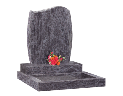 Barrel sided memorial with garden kerb set