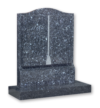 Rich colour granite book headstone with a fine worked tassel