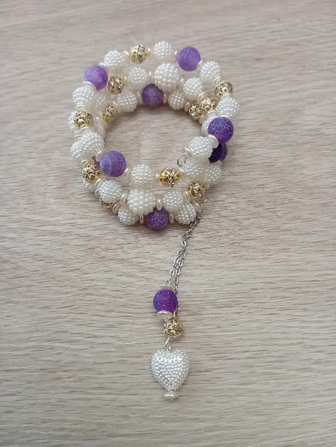 Elegantní trojřadý náramek, fotka 4