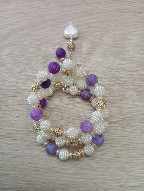Elegantní trojřadý náramek, fotka 5