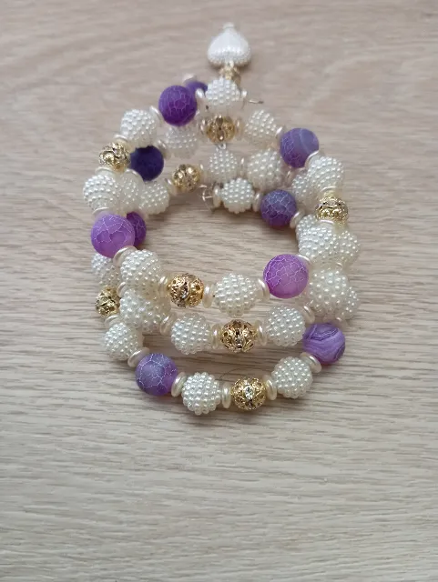 Elegantní trojřadý náramek, fotka 6