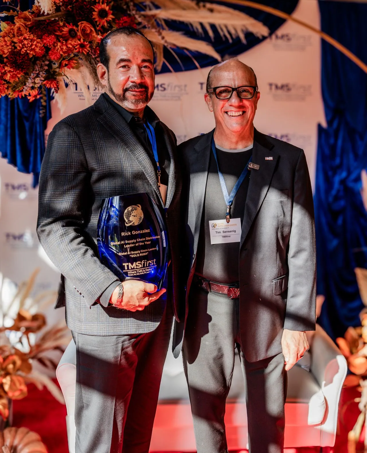 Past summit award moment with Rick Gonzalez