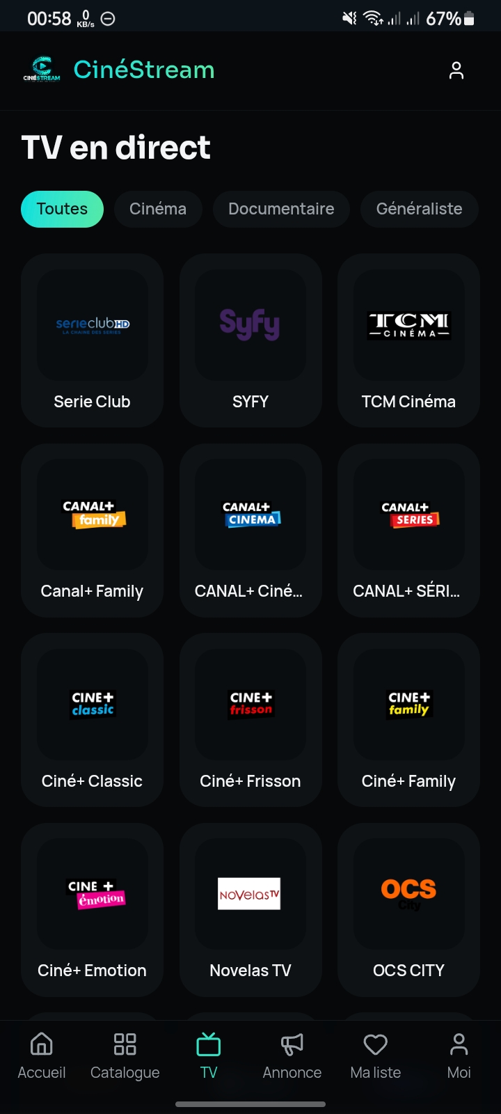 Cinéstream — capture