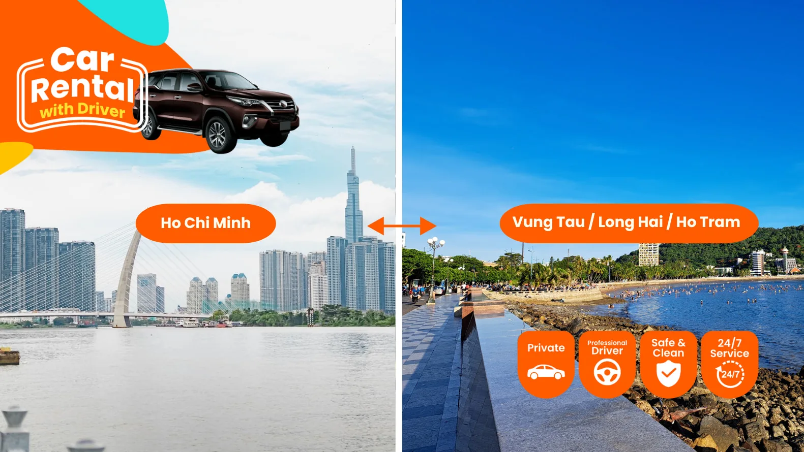 Аренда авто с водителем — Ho Chi Minh City