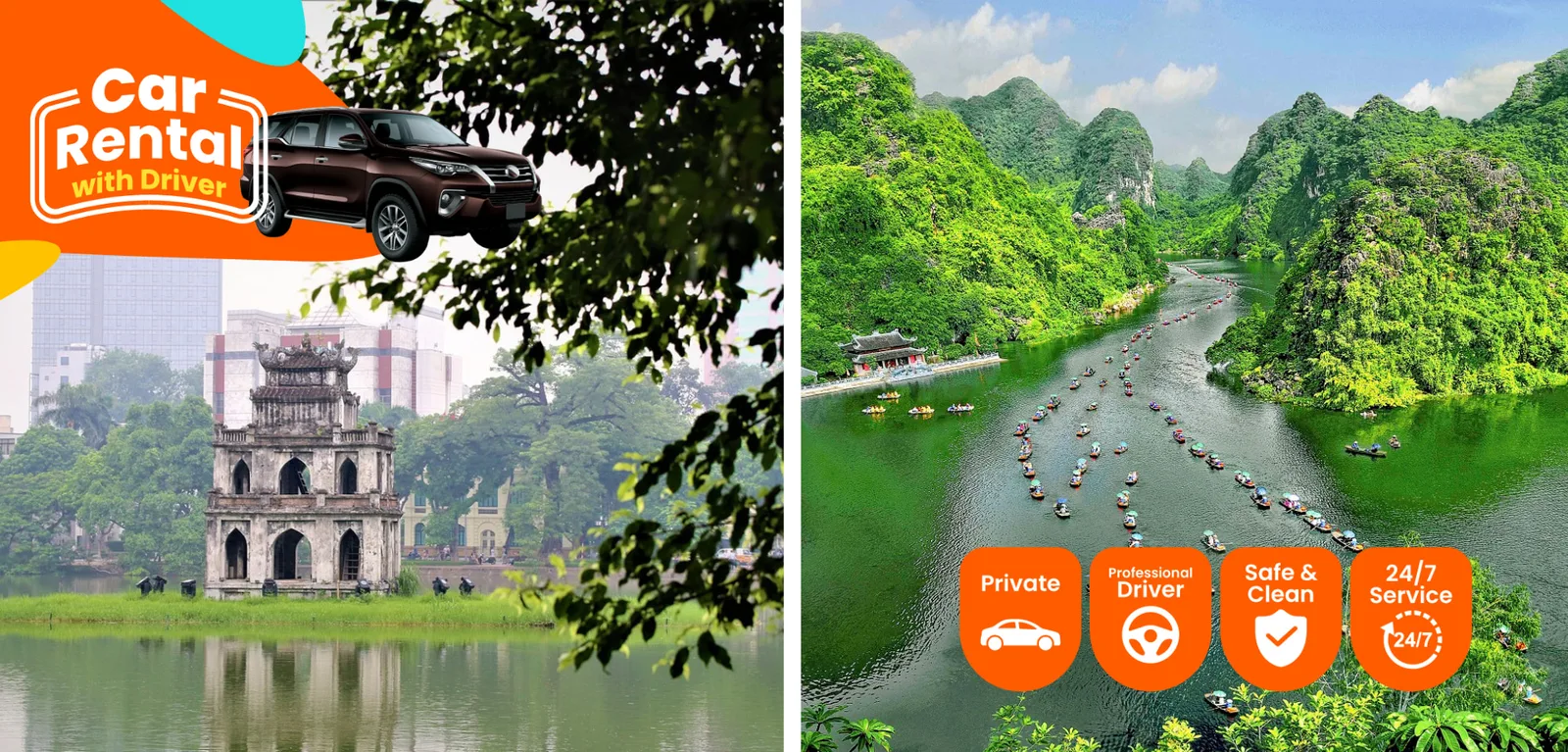 Аренда авто с водителем — Ninh Binh