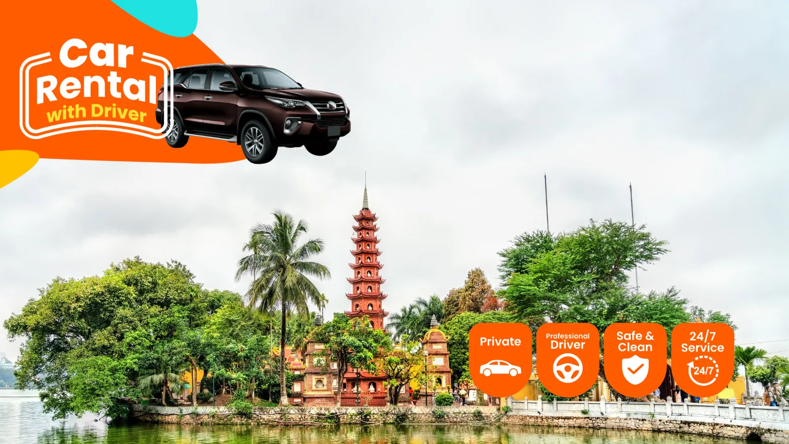 Аренда авто с водителем — Hanoi