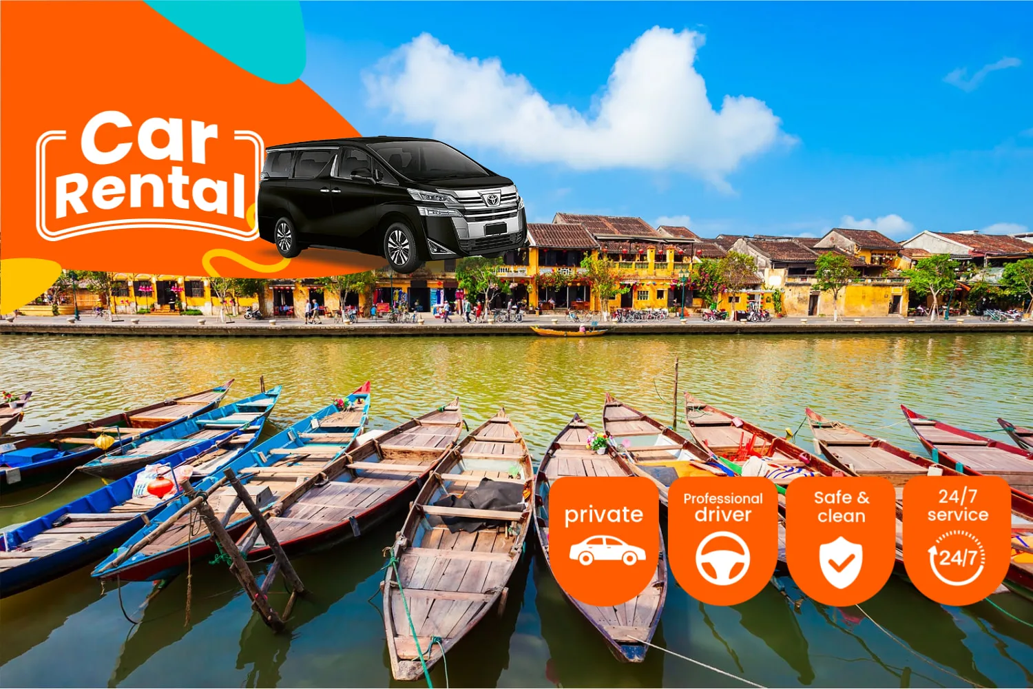 Аренда авто с водителем — Hoi An
