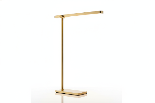Aureate minimal brass adjustable desk task lamp