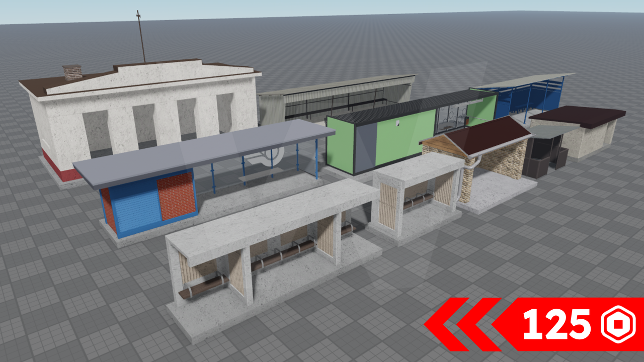 Railway Shelters Pack #1